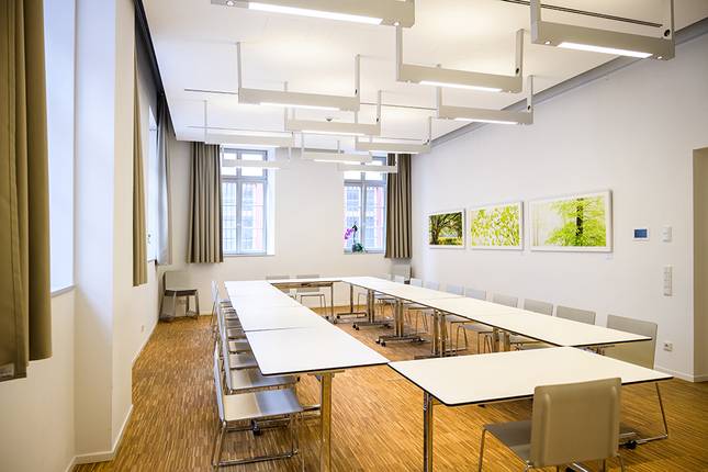 Ein Seminarraum im Bildungszentrum Heidelberg